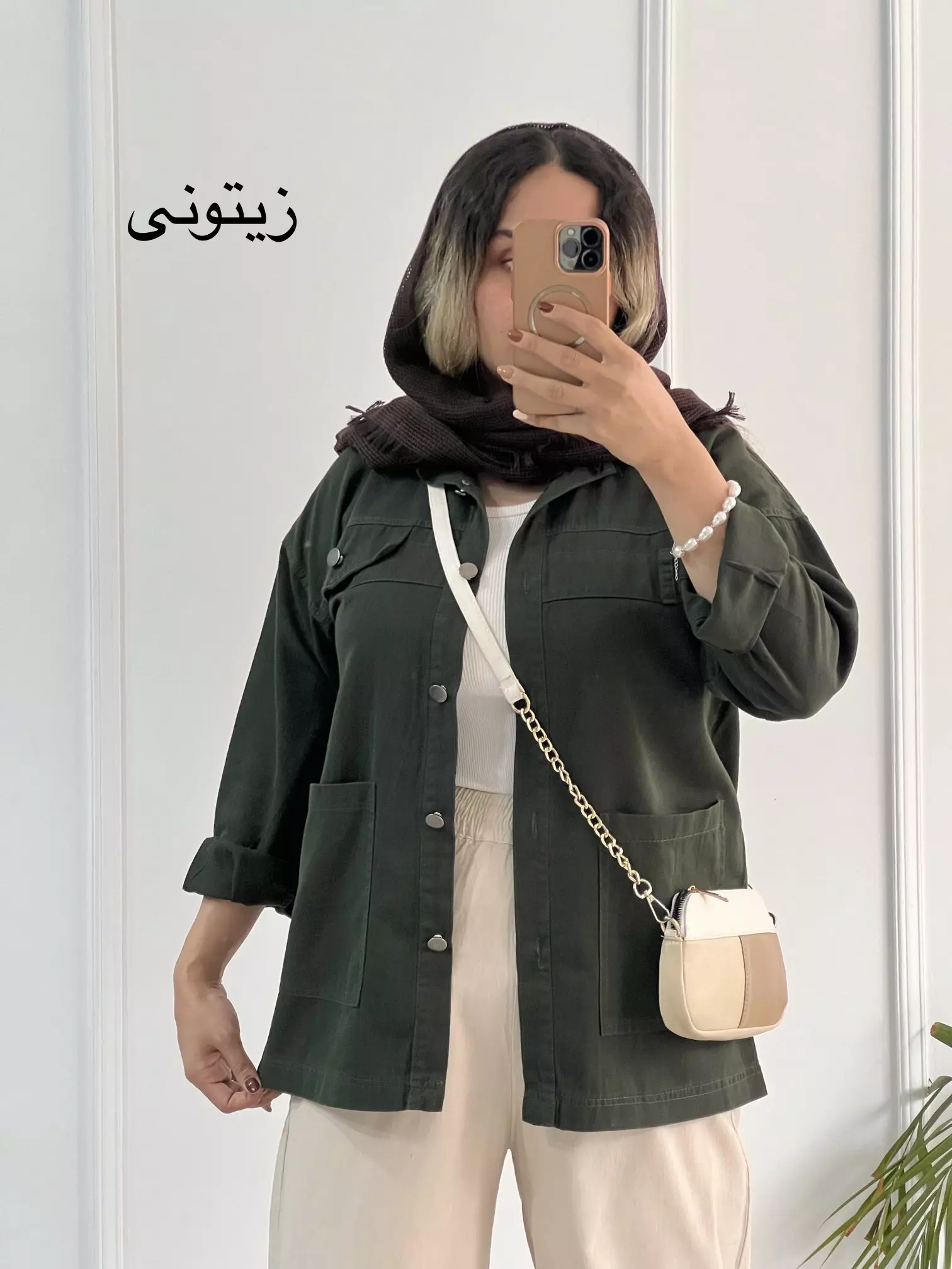 مانتو کتان سروا ( دارای ایراد جزئی )
